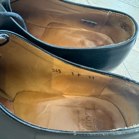 Loding Paris Men’s Black Dress Shoes, Size 11 main image 5